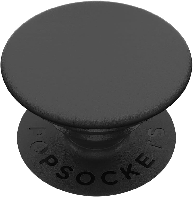 PopSockets Phone Grip with Expanding Kickstand, Adhesive Grip - Black
